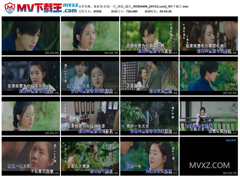 张欣尧-长短一生_国语_流行_MD500496